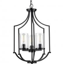  P500209-031 - Lassiter Collection Three-Light Matte Black Foyer