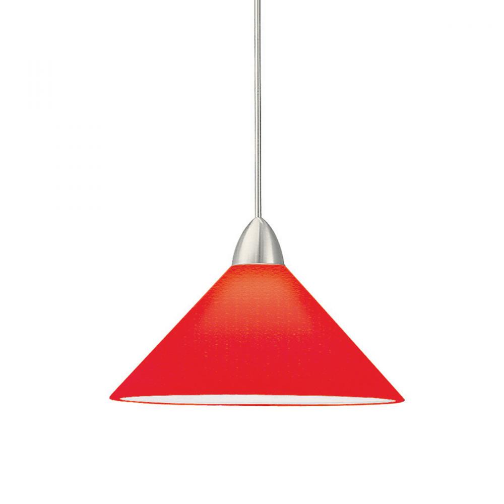 G500 SERIES-RED CONE GLASS SHADE