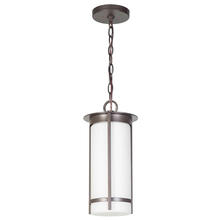  203113A - 1x60W Mini Pendant w/ Graphite Finish & White Glass