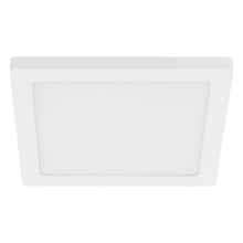  203678A - 1x18W Square LED Ceiling / Wall Light With White Finish & White Acrylic Shade