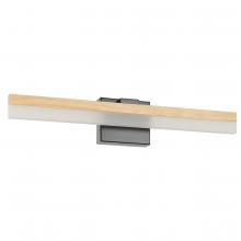  205525A - Integrated LED Bath/Vanity Light With a Natural Wood Finish 10.5W Integrated LED