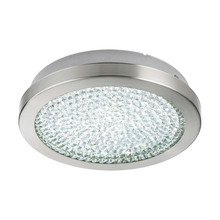 Eglo 32046A - LED Ceiling Light w/ Matte Nickel Finish & Clear Glass Shade w/ Clear Glass Crystal Stones