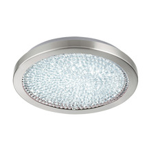 Eglo 32047A - 1 LT LED Ceiling Light w/ Matte Nickel Finish & Clear Glass w/ Glass Crystal Stones