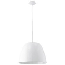  92719A - 1x100 Pendant With Glossy White Finish