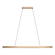 Eglo 206503A - 2 LT LED Linear Pendant w/ Bronze Finish & King Brown Shade & Acrylic Diffuser