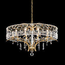  TC1036N-06H - Bella Rose 10 Light 120V Chandelier in White with Clear Heritage Crystal