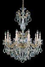  5008-23 - La Scala 10 Light 120V Chandelier in Etruscan Gold with Clear Heritage Handcut Crystal