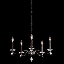  MD1005N-76H - Modique 5 Light 120V Chandelier in Heirloom Bronze with Clear Heritage Handcut Crystal