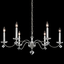  MD1006N-40H - Modique 6 Light 120V Chandelier in Polished Silver with Clear Heritage Handcut Crystal