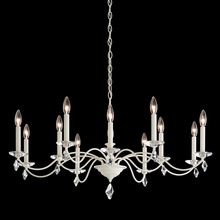  MD1012N-06H - Modique 12 Light 120V Chandelier in White with Clear Heritage Handcut Crystal