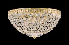  1562-40O - Petit Crystal 5 Light 120V Flush Mount in Polished Silver with Clear Optic Crystal