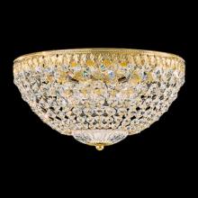  1562-211S - Petit Crystal 5 Light 110V Close to Ceiling in Rich Auerelia Gold with Clear Crystals From Swarovs