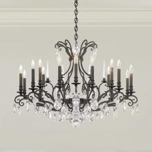  RN3892N-22H - Renaissance Nouveau 18 Light 120V Chandelier in Heirloom Gold with Clear Heritage Handcut Crystal