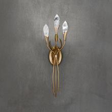  S2428-48OH - Secret Garden 27in LED 3500K 120V-277V Wall Sconce in Antique Silver with Optic Haze Quartz