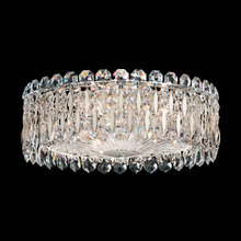  RS8348N-22S - Sarella 3 Light 120V Flush Mount in Heirloom Gold with Clear Crystals from Swarovski