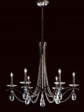  VA8336N-06H - Vesca 6 Light 120V Chandelier in White with Clear Heritage Handcut Crystal