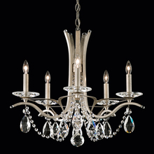  VA8355N-23H - Vesca 5 Light 120V Chandelier in Etruscan Gold with Clear Heritage Handcut Crystal