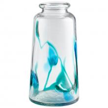 Cyan Designs 11071 - Tahoe Vase Blue & Clear - Large