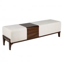 Cyan Designs 11757 - Noah Bench Cream Chenille