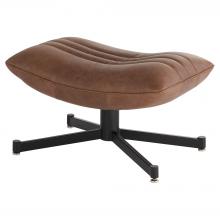 Cyan Designs 11808 - Eduarda Ottoman Medium Brown Distressed Leather
