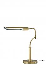  3957-21 - Zane LED Desk Lamp w. Smart Switch - Antique Brass