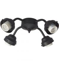  F400-FB-LED - Universal 4 Light Fitter in Flat Black