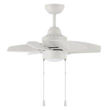 Craftmade PPT24W6 - 24" Ceiling Fan w/Blades, LED Light Kit, Damp Rated