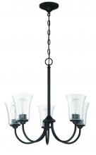  50425-FB - Gwyneth 5 Light Chandelier in Flat Black