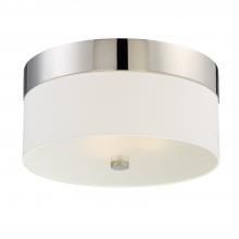  293-PN - Libby Langdon Grayson 3 Light Polished Nickel Flush Mount