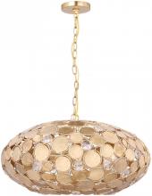  569-GA - Broche 12 Light Antique Gold Chandelier