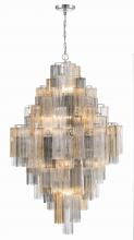  ADD-319-CH-AU - Addis 20 Light Polished Chrome Chandelier