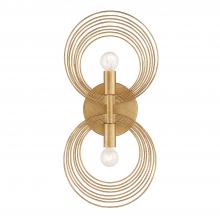  DOR-B7722-RG - Doral 2 Light Renaissance Gold Sconce