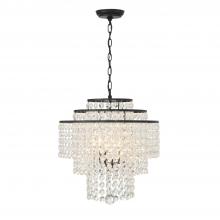  GAB-B7304-MK - Gabrielle 4 Light Matte Black Chandelier