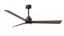  AKLK-TB-WN-56 - Alessandra 3-blade transitional ceiling fan in textured bronze finish with walnut blades. Optimize