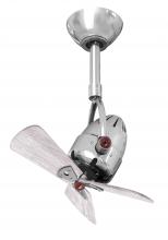  DI-CR-WDBW - Diane oscillating ceiling fan in Polished Chrome finish with solid barn wood blades.