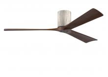  IR3H-BW-WA-60 - Irene-3H three-blade flush mount paddle fan in Barn Wood finish with 60” solid walnut tone blade
