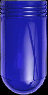  GL200B - VAPORPROOF GLOBE GLASS 200 SERIES BLUE