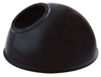  GSADB - DECORATIVE ANGLED DOME SHADE FOR GNLED GOOSENECK BLACK