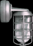  VXBR2F42S-3/4 - Vaporproof, 3200 lumens, CFL Bracket 42W Qt 3/4 inch, silver, with glass globe, Cast guard