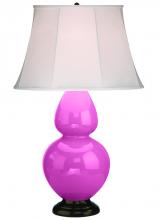  1608 - Schiaparelli Pink Double Gourd Table Lamp