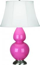  1609 - Schiaparelli Pink Double Gourd Table Lamp