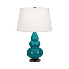  273X - Peacock Small Triple Gourd Accent Lamp