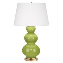  313X - Apple Triple Gourd Table Lamp