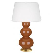  325X - Cinnamon Triple Gourd Table Lamp