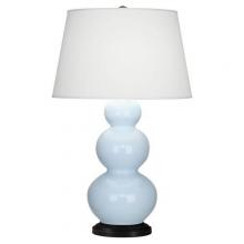  341X - Baby Blue Triple Gourd Table Lamp