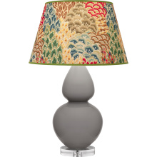 Robert Abbey A750F - Smokey Taupe Double Gourd Table Lamp