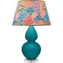 Robert Abbey A753S - Peacock Double Gourd Table Lamp