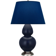 Robert Abbey MMB59N - Matte Midnight Blue Double Gourd Table Lamp