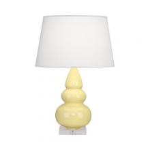  A287X - Butter Small Triple Gourd Accent Lamp