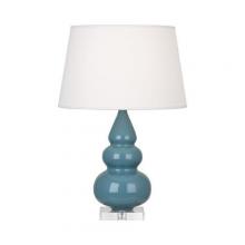  OB33X - Steel Blue Small Triple Gourd Accent Lamp